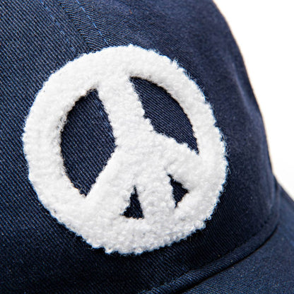 PEACE Baseball Hat, Navy